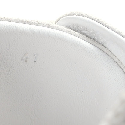 Hermes Air Mesh Suede Goatskin Bouncing Sneakers 41 White Orange Pink 6 of 7