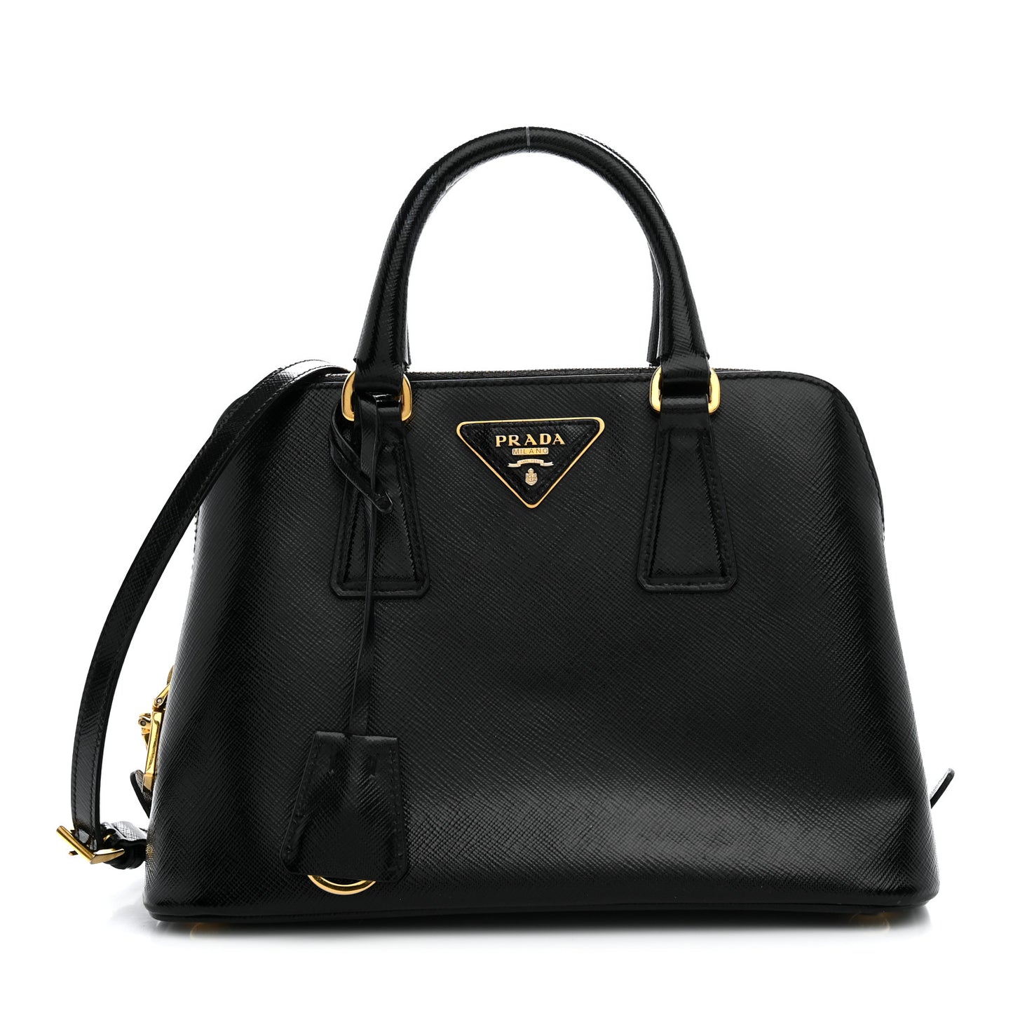 Saffiano Lux Small Promenade Tote Black