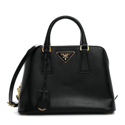 Prada Saffiano Lux Small Promenade Tote Black 1 of 10