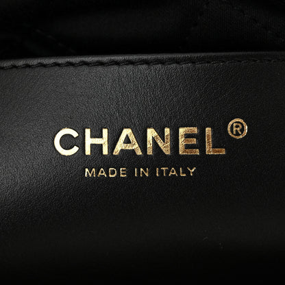 Chanel Shiny Caviar Quilted Monochrome Mini Chanel 22 Black 6 of 10
