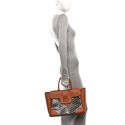 Goyard Goyardine Saigon Tote Black Gold 2 of 10