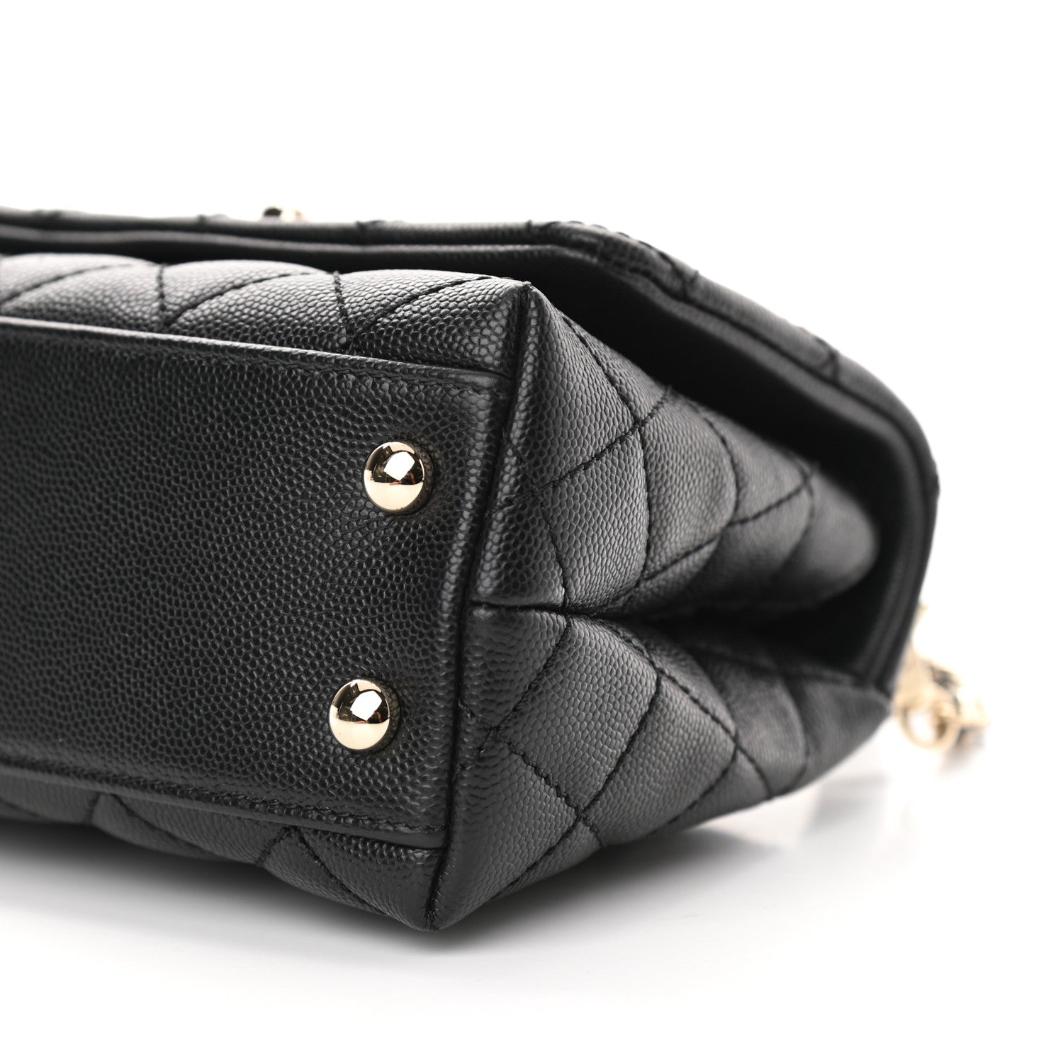 Chanel Caviar Quilted Extra Mini Coco Handle Flap Black 10 of 12