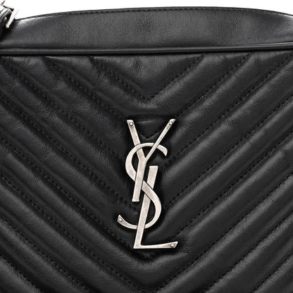 Saint Laurent Calfskin Matelasse Monogram Lou Camera Bag Black 6 of 8
