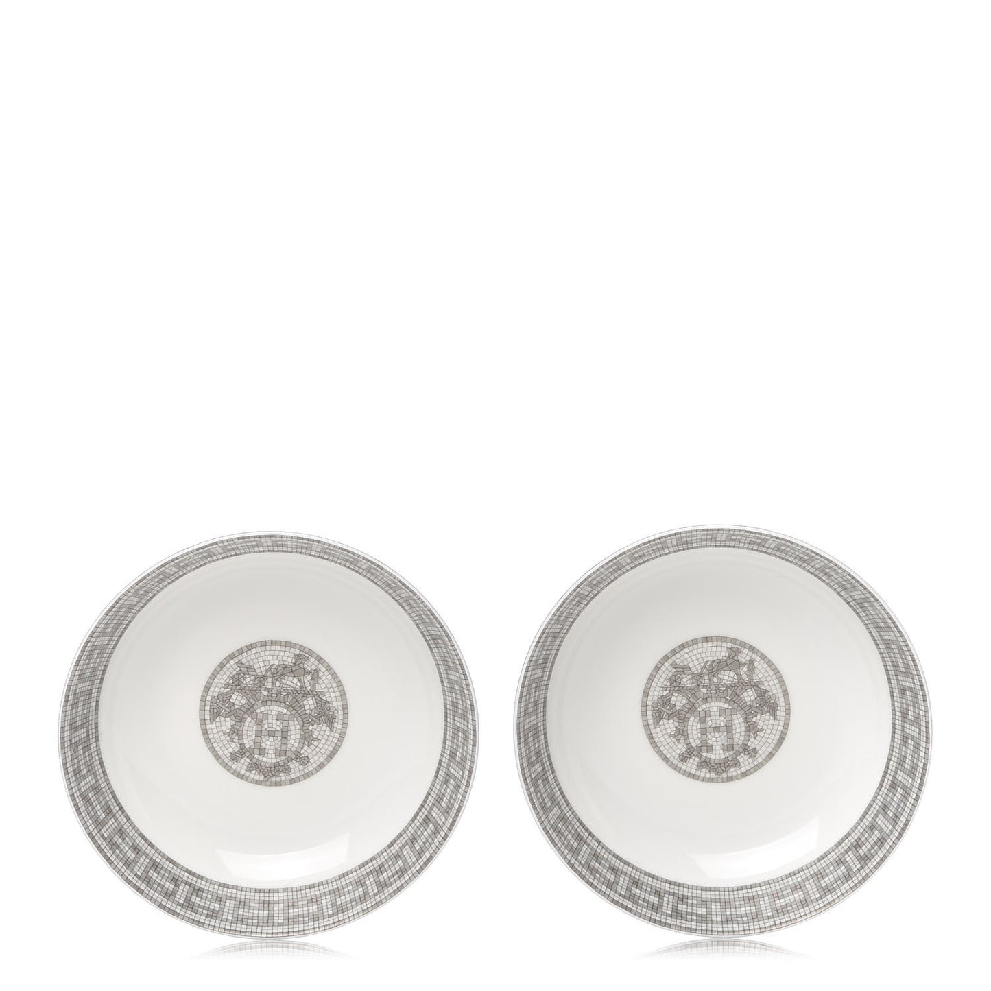 Porcelain Mosaique Au 24 Platine Cereal Bowl Set of 2