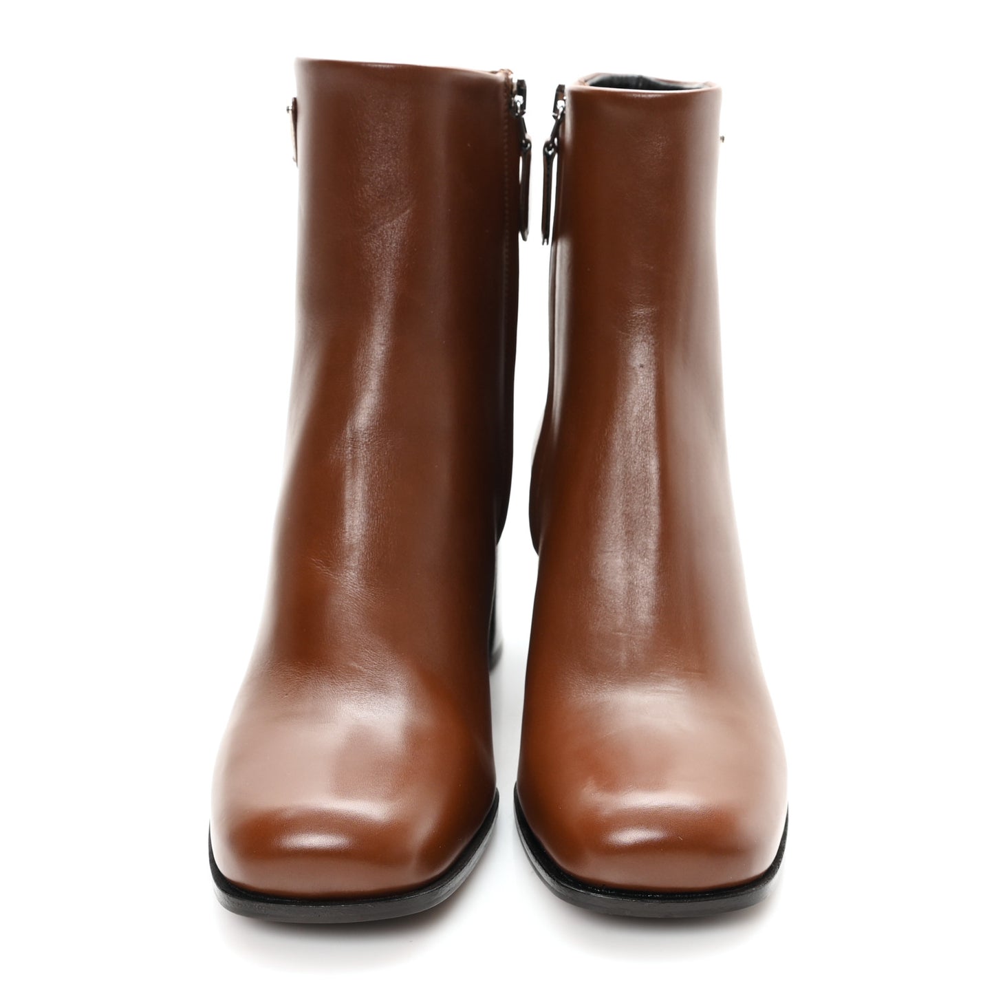 Vitello Triangle Ankle Boots 36.5 Cognac