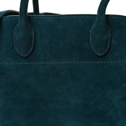 The Row Suede Soft Margaux 10 Bag Teal Green 7 of 11
