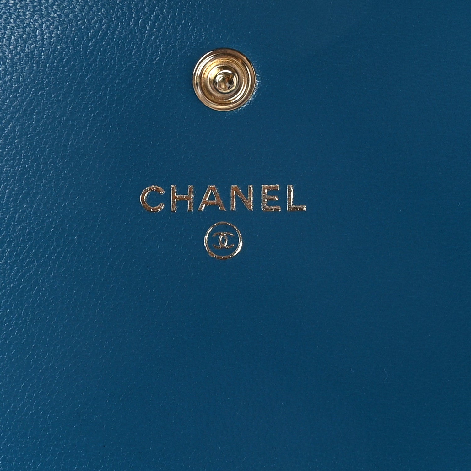 Chanel Lambskin Quilted Chanel 19 Flap Wallet Blue 6 of 8