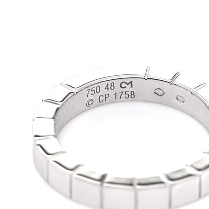 Cartier 18K White Gold Lanieres Ring 48 4.5 4 of 5