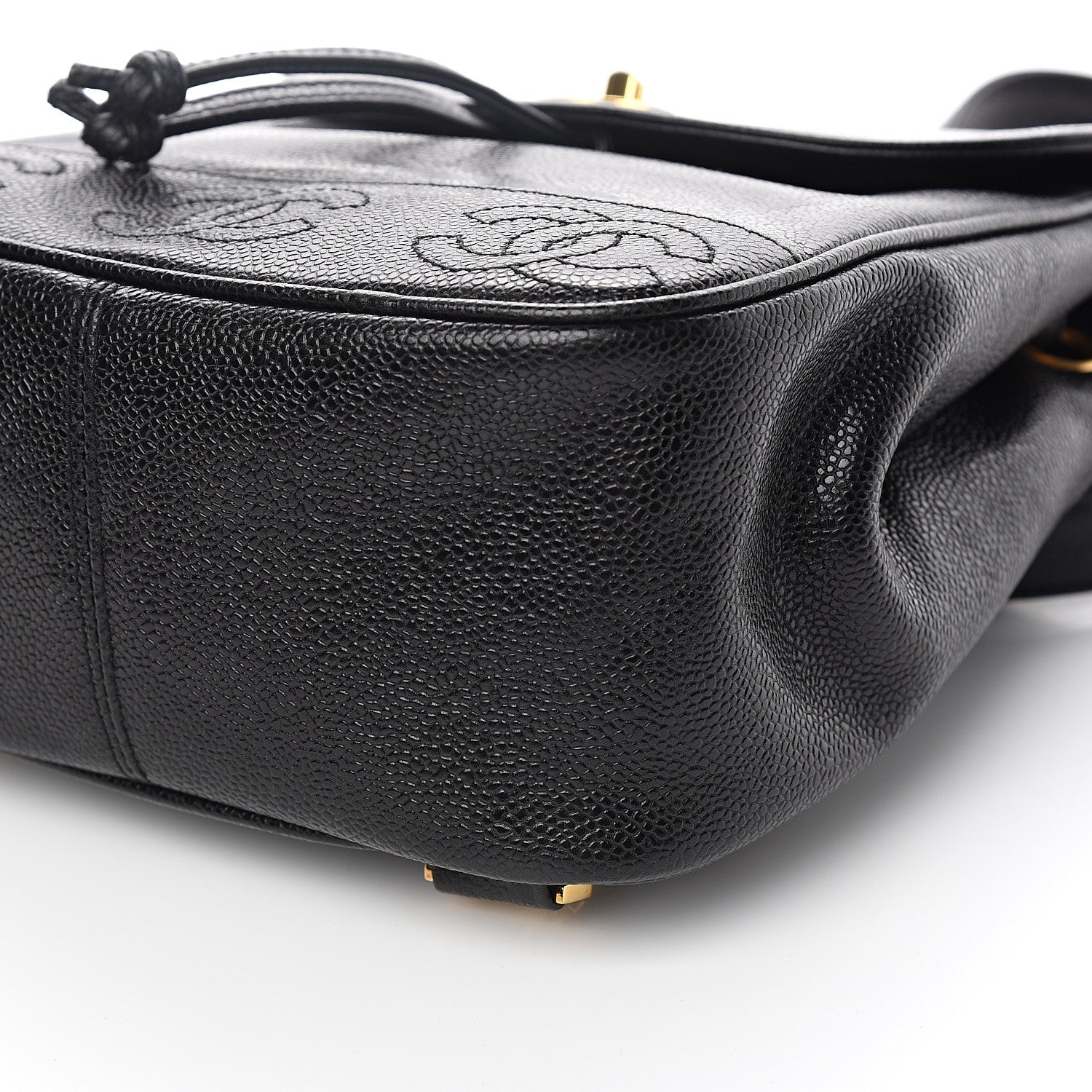 Chanel Caviar CC Backpack Black 9 of 10