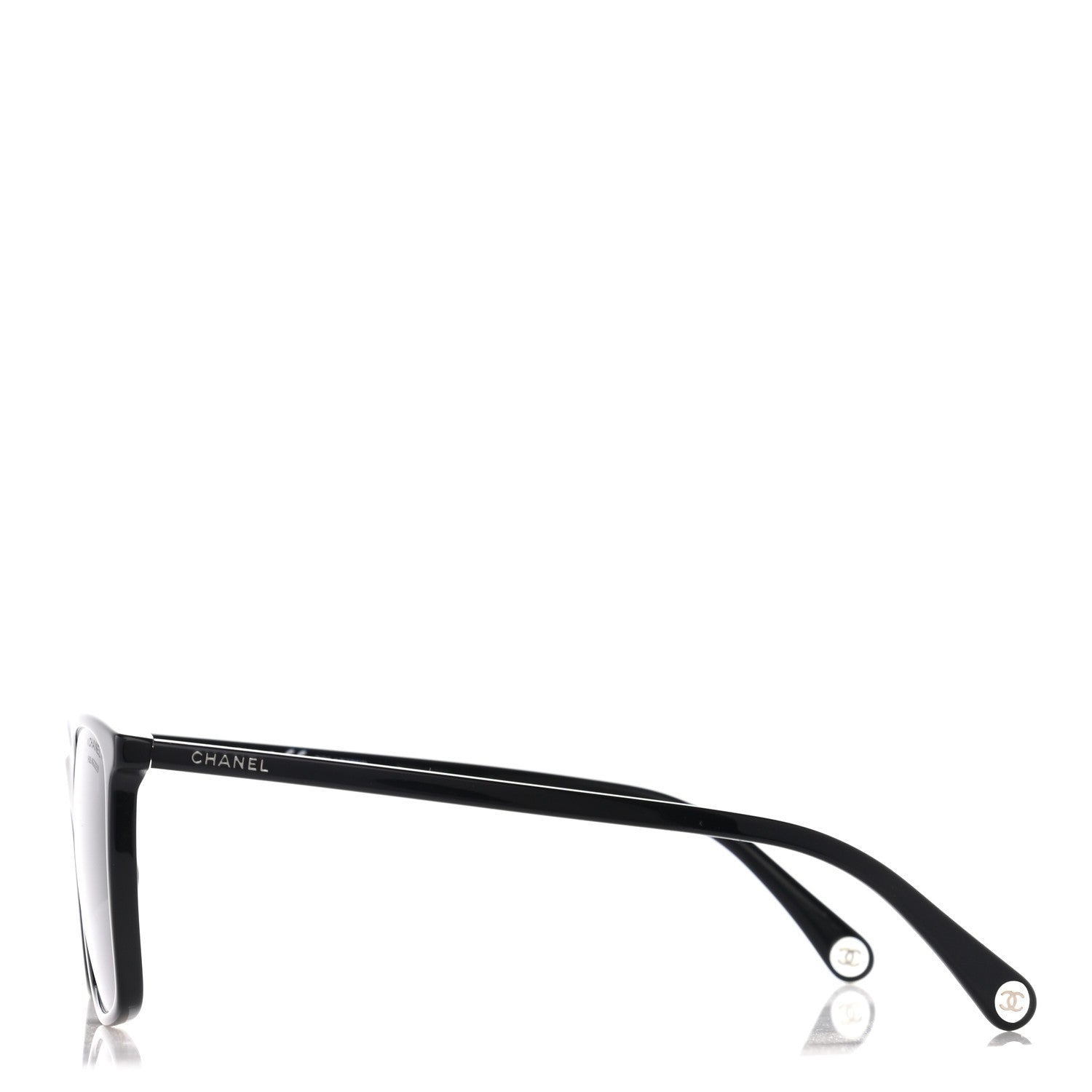 Chanel Acetate Polarized Square Sunglasses 5447 Black 3 of 8