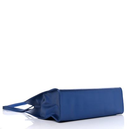 Telfar Metallic Vegan Leather Medium Shopping Bag Cobalt 4 of 8