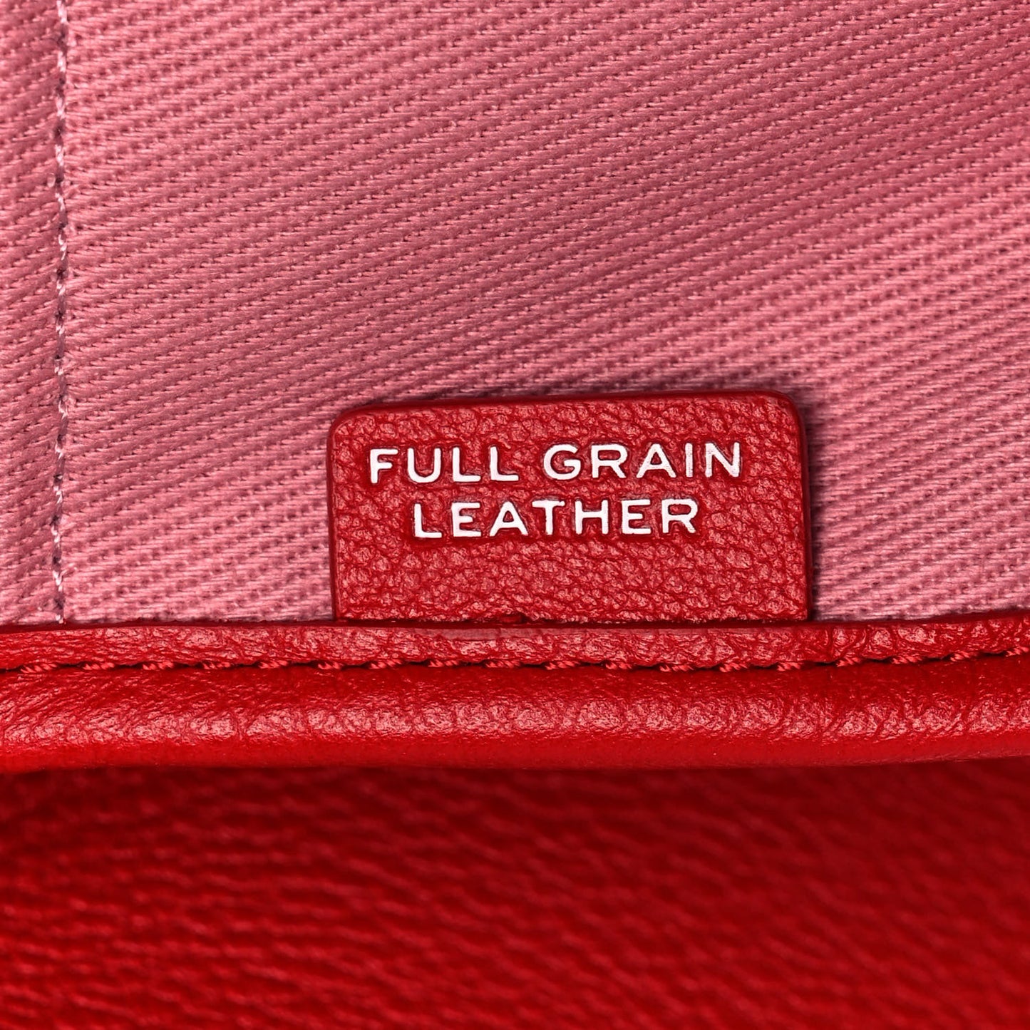 Grained Calfskin Medium The Tote Bag True Red