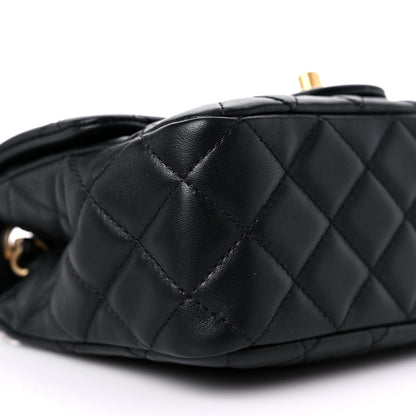 Chanel Lambskin Quilted Mini Pearl Crush Flap Black 8 of 10