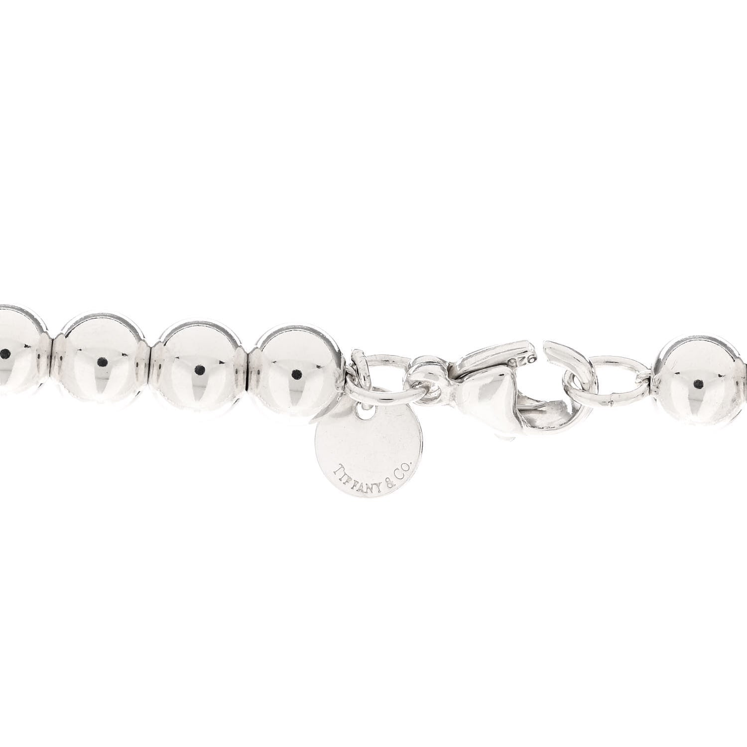 Tiffany Sterling Silver HardWear Graduated Ball Necklace 4 of 5