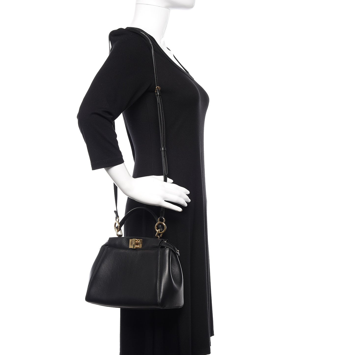 Nappa Mini Peekaboo Iconic Satchel Black