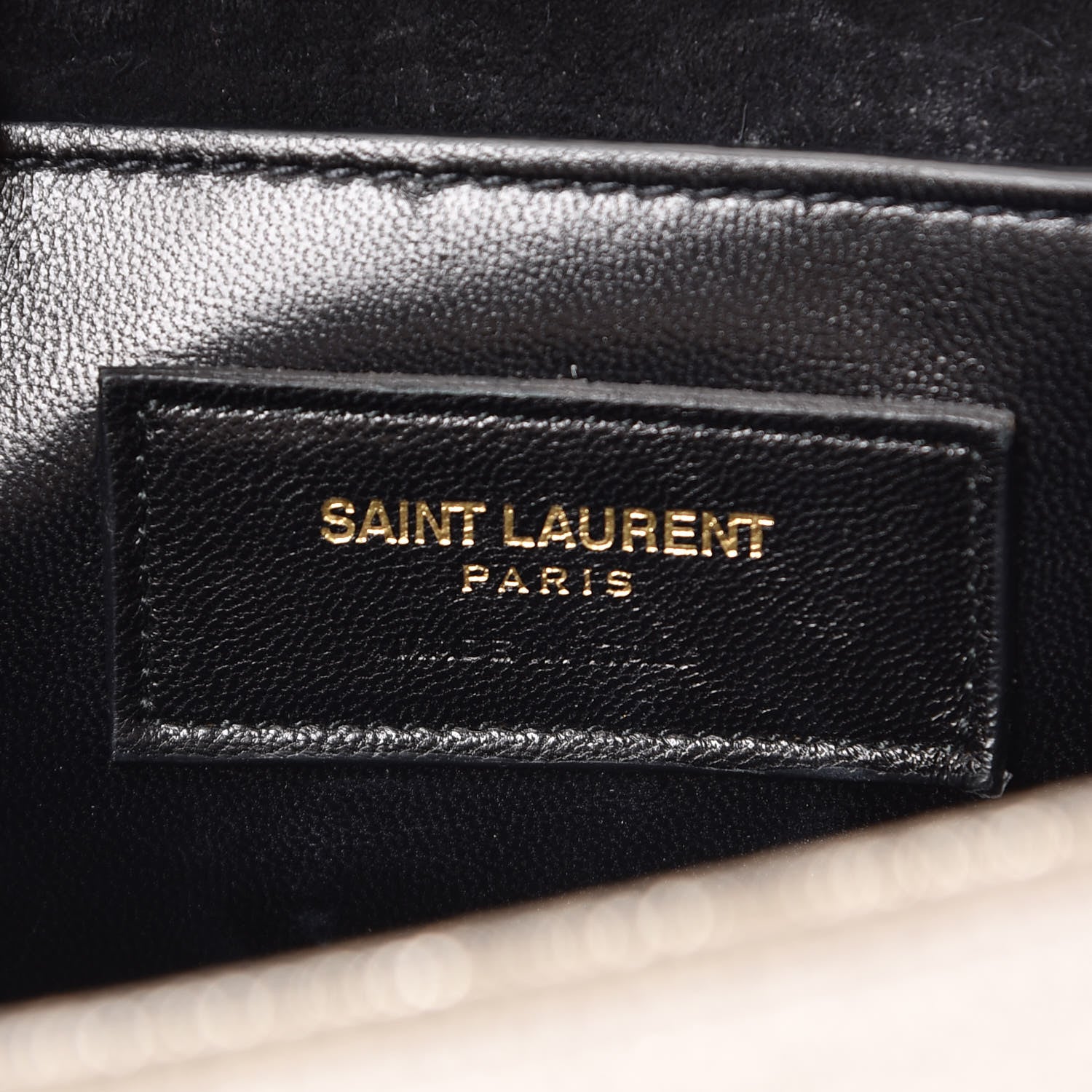 Saint Laurent Textured Metallic Calfskin Classic Monogram Cassandre Clutch Silver 6 of 12
