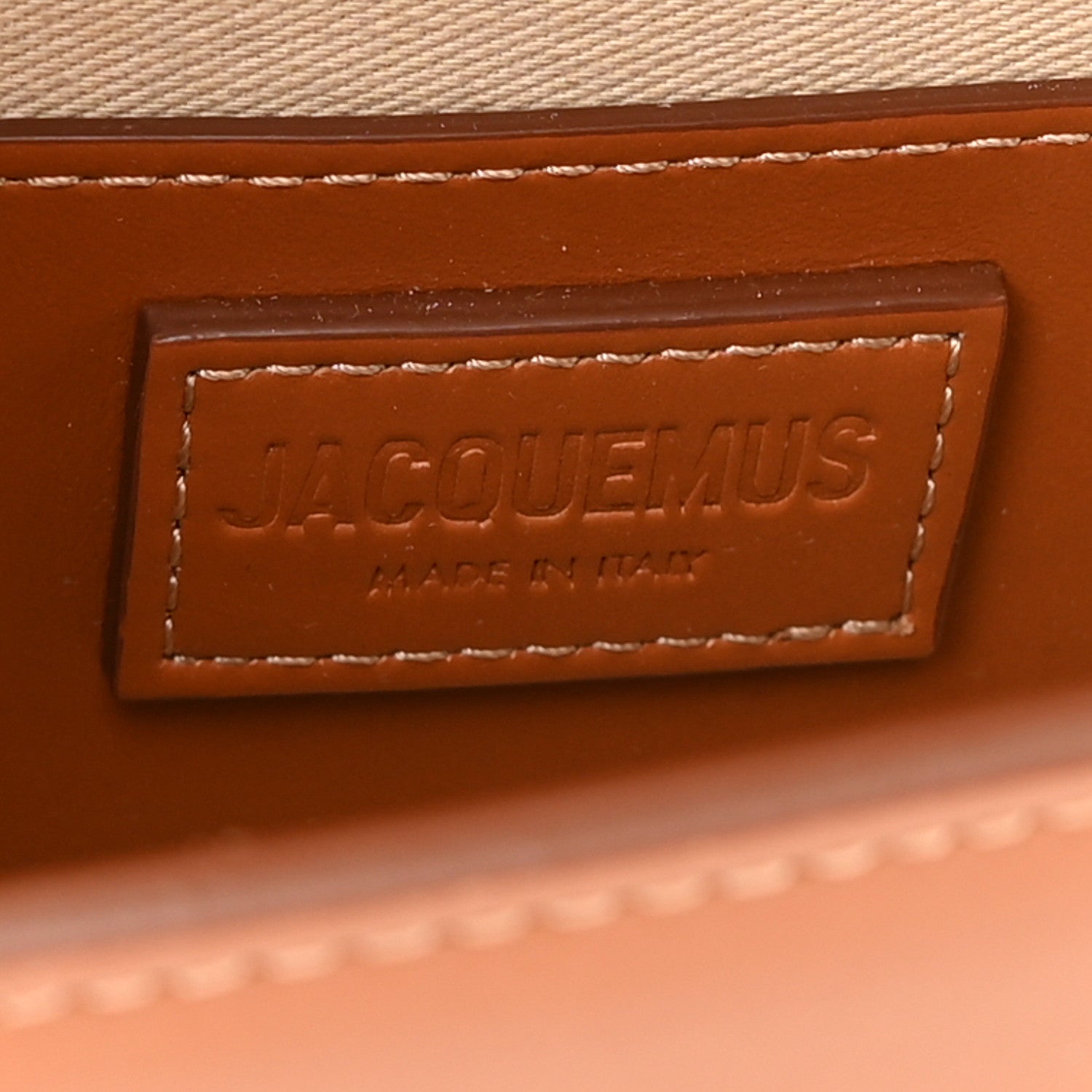 Jacquemus Smooth Calfskin Le Bambino Long Light Brown 6 of 9