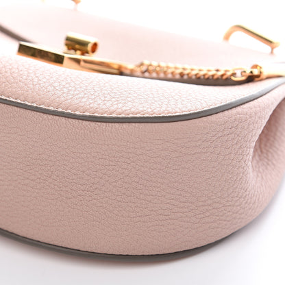 Chloe Grained Lambskin Mini Drew Shoulder Bag Cement Pink 9 of 13