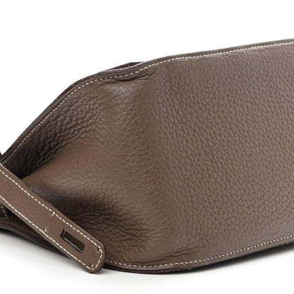 Hermes Taurillon Clemence Jypsiere 28 Etoupe 8 of 9