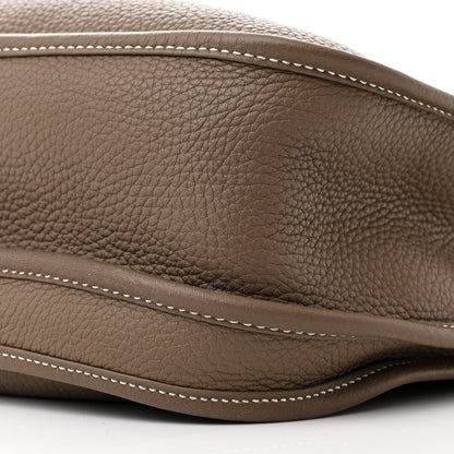 Hermes Taurillon Clemence Evelyne III GM Etoupe 10 of 12