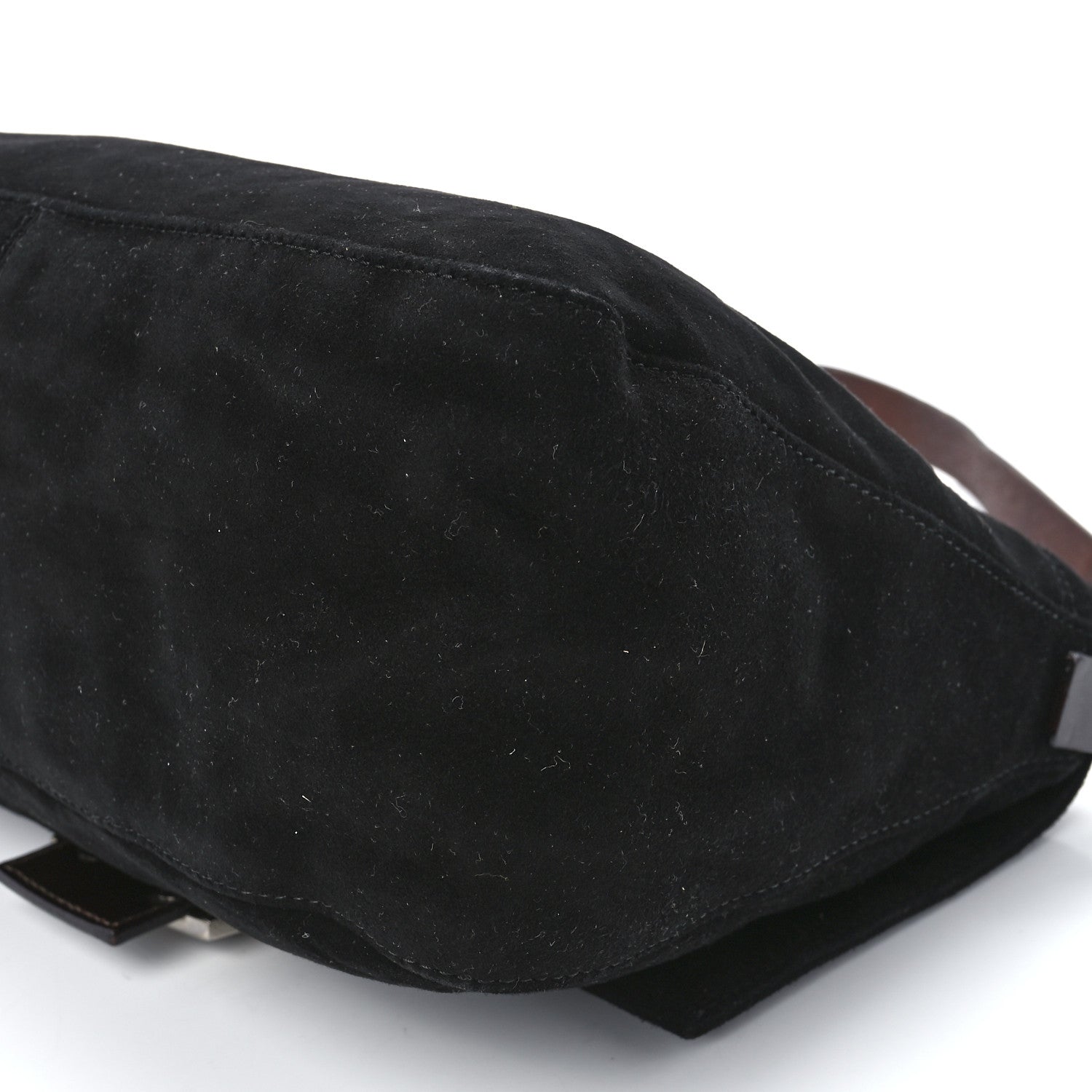 Fendi Suede Calfskin Mama Baguette Black 12 of 13