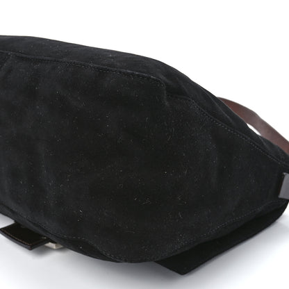 Fendi Suede Calfskin Mama Baguette Black 12 of 13