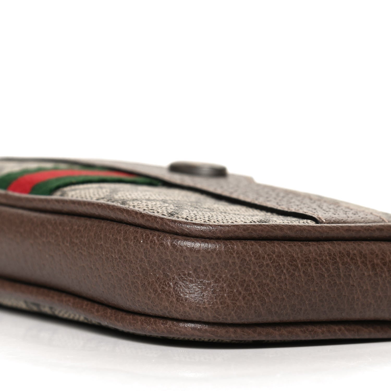Gucci GG Supreme Monogram Ophidia Phone Case Wristlet Brown 9 of 9