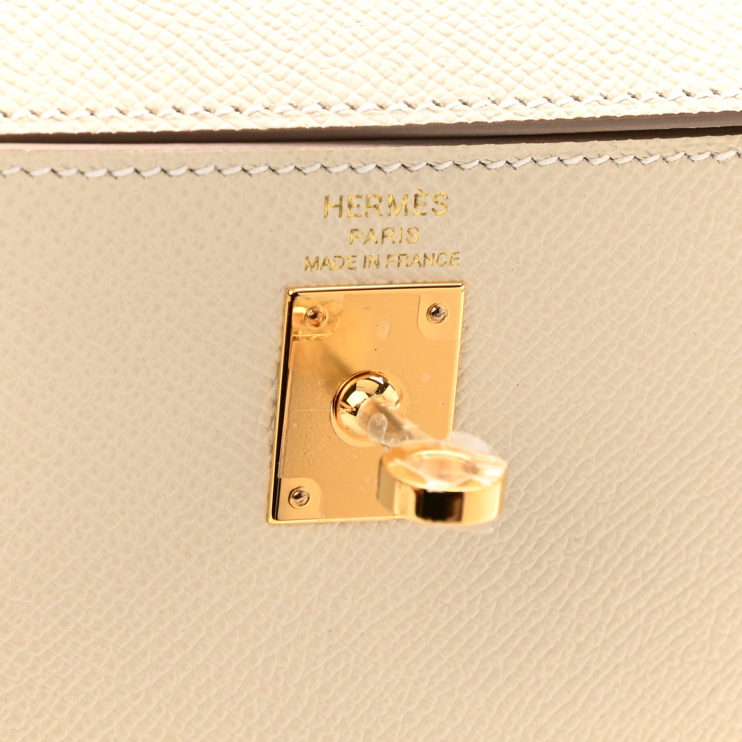 Hermes Epsom Kelly Sellier 25 Craie 6 of 11