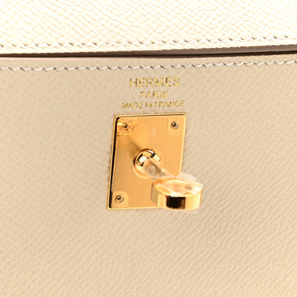 Hermes Epsom Kelly Sellier 25 Craie 6 of 11