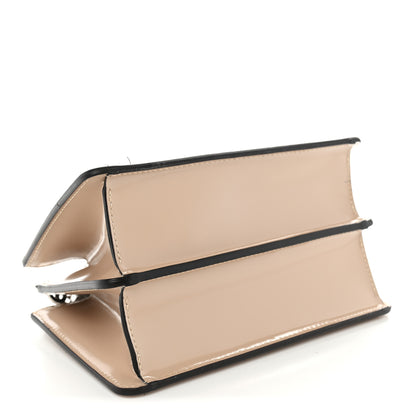Fendi Patent Petite Peekaboo Cut Beige Amid 4 of 13