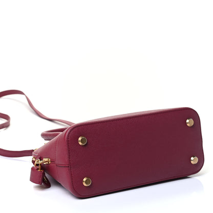 Balenciaga Signature Grained Calfskin Logo S Ville Top Handle Bag Rouge Grenat White 3 of 4