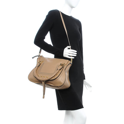 Chloe Calfskin Medium Marcie Chain Satchel Nut 2 of 9