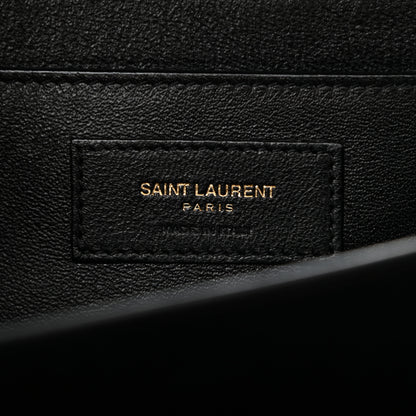 Saint Laurent Smooth Calfskin Medium Domino Shoulder Bag Black 6 of 10