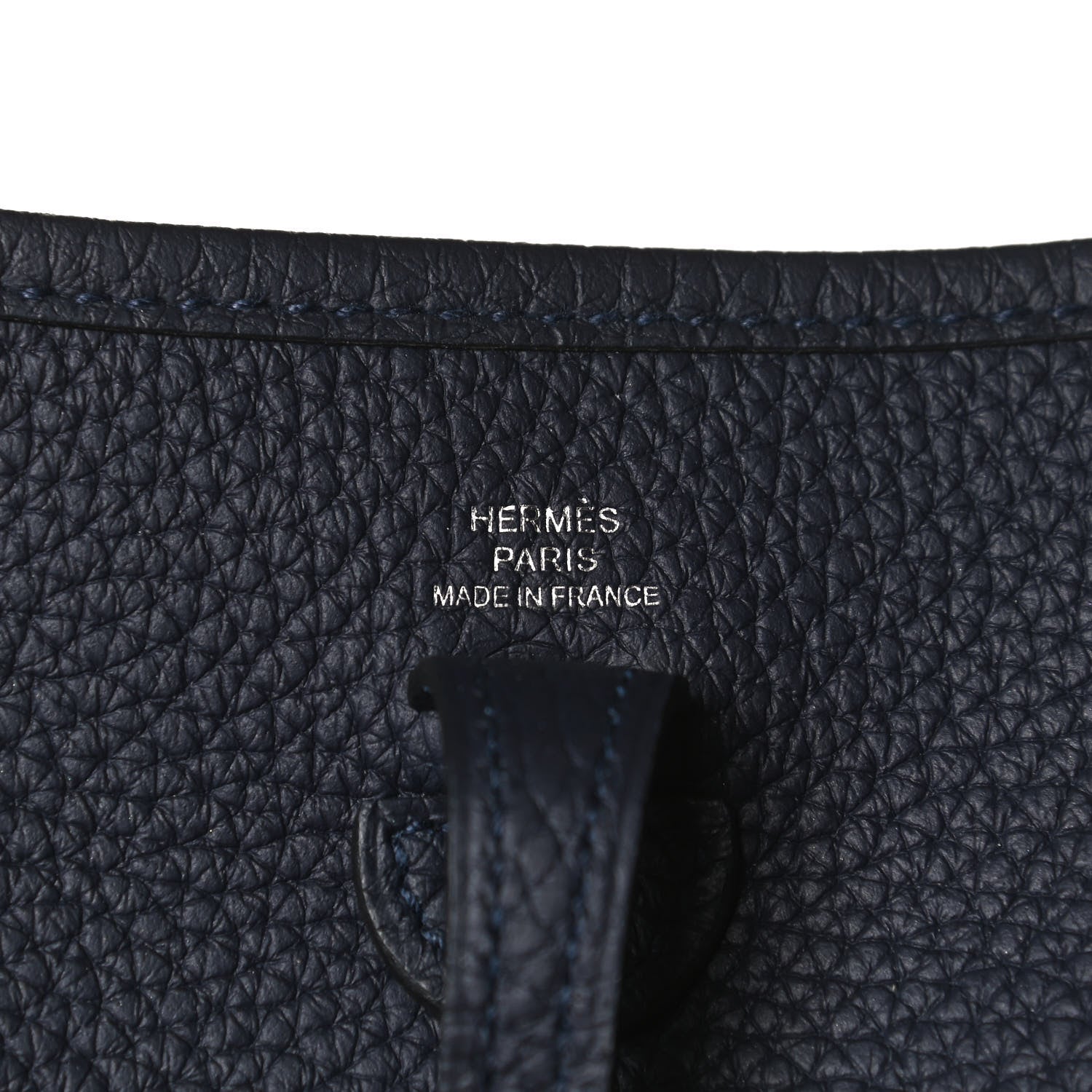 Hermes Taurillon Clemence Evelyne TPM Bleu Nuit 6 of 11