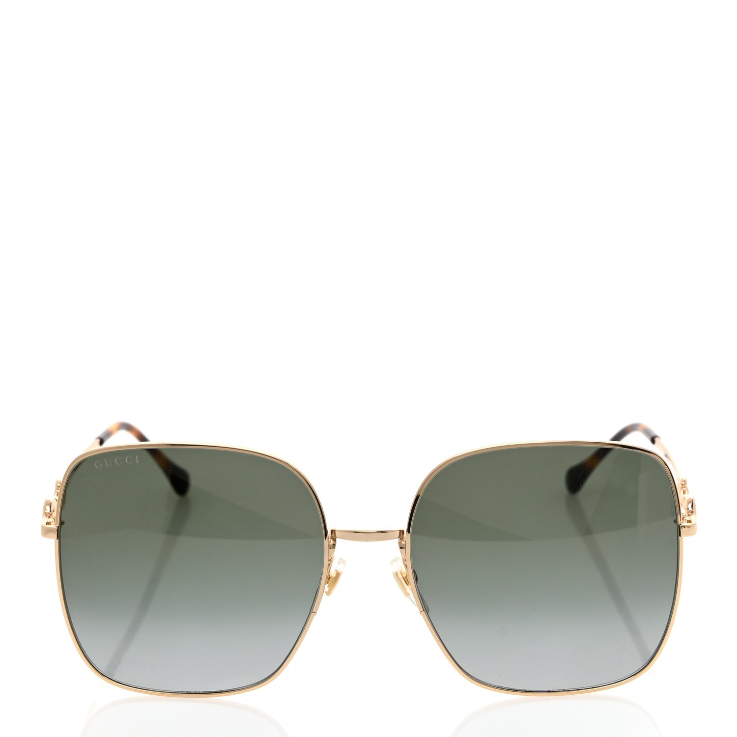Gucci Metal Horsebit Square Sunglasses GG0879S Grey 2 of 8