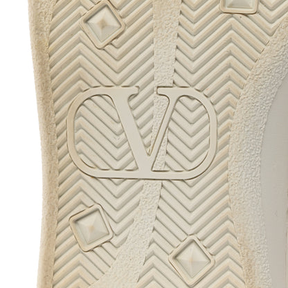 Valentino Garavani Calfskin Womens Backnet Sneakers 37.5 White Red 8 of 9