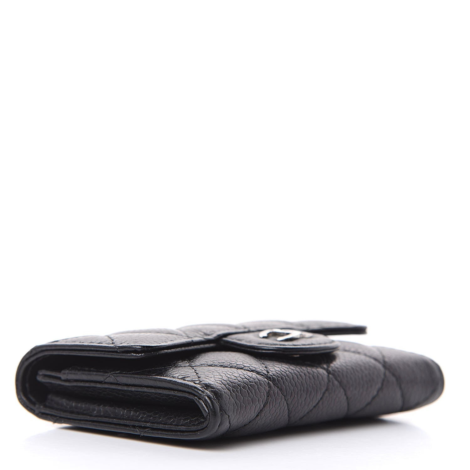 Chanel Caviar Quilted Flap Card Holder Black 4 of 9