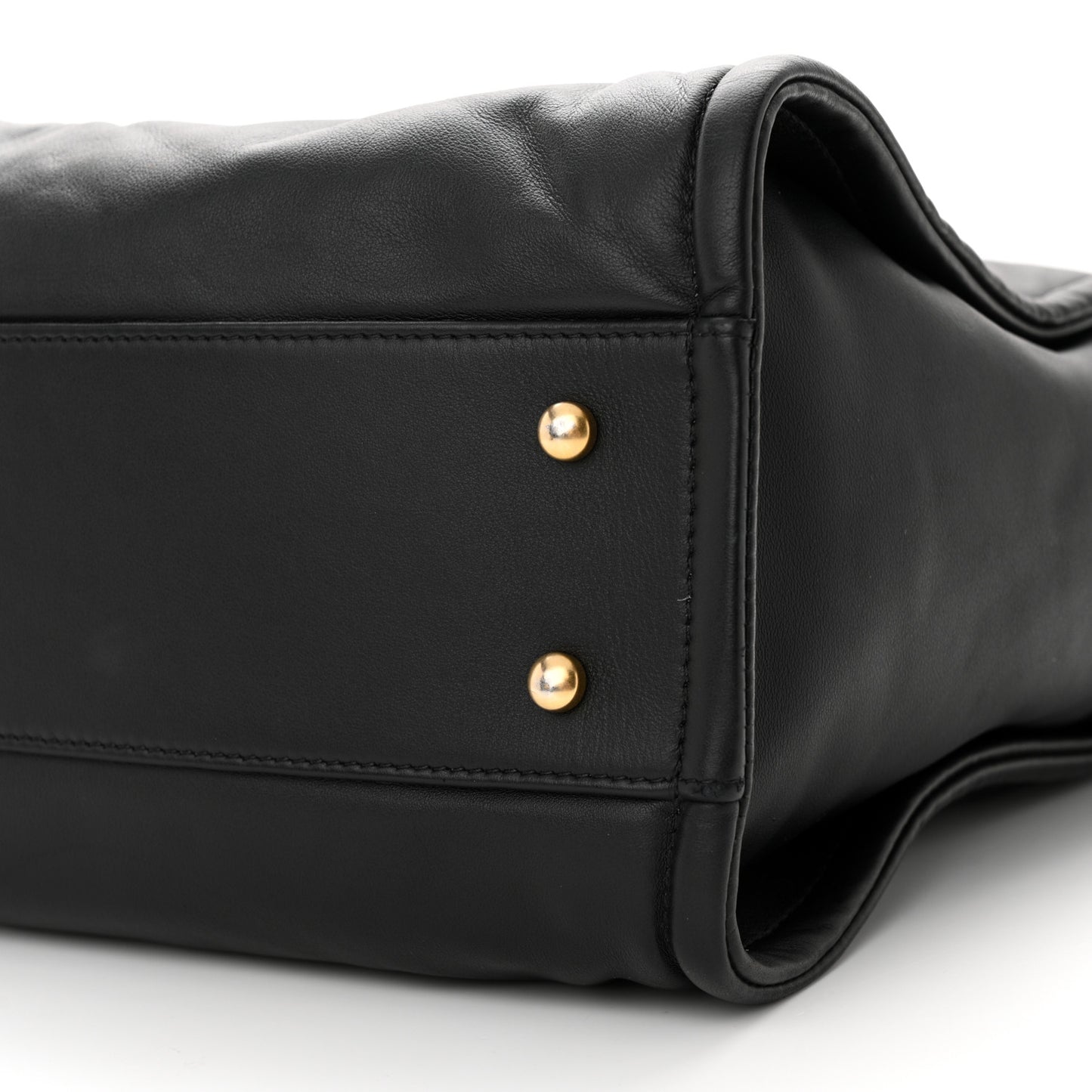 Calfskin Small Deauville Tote Black