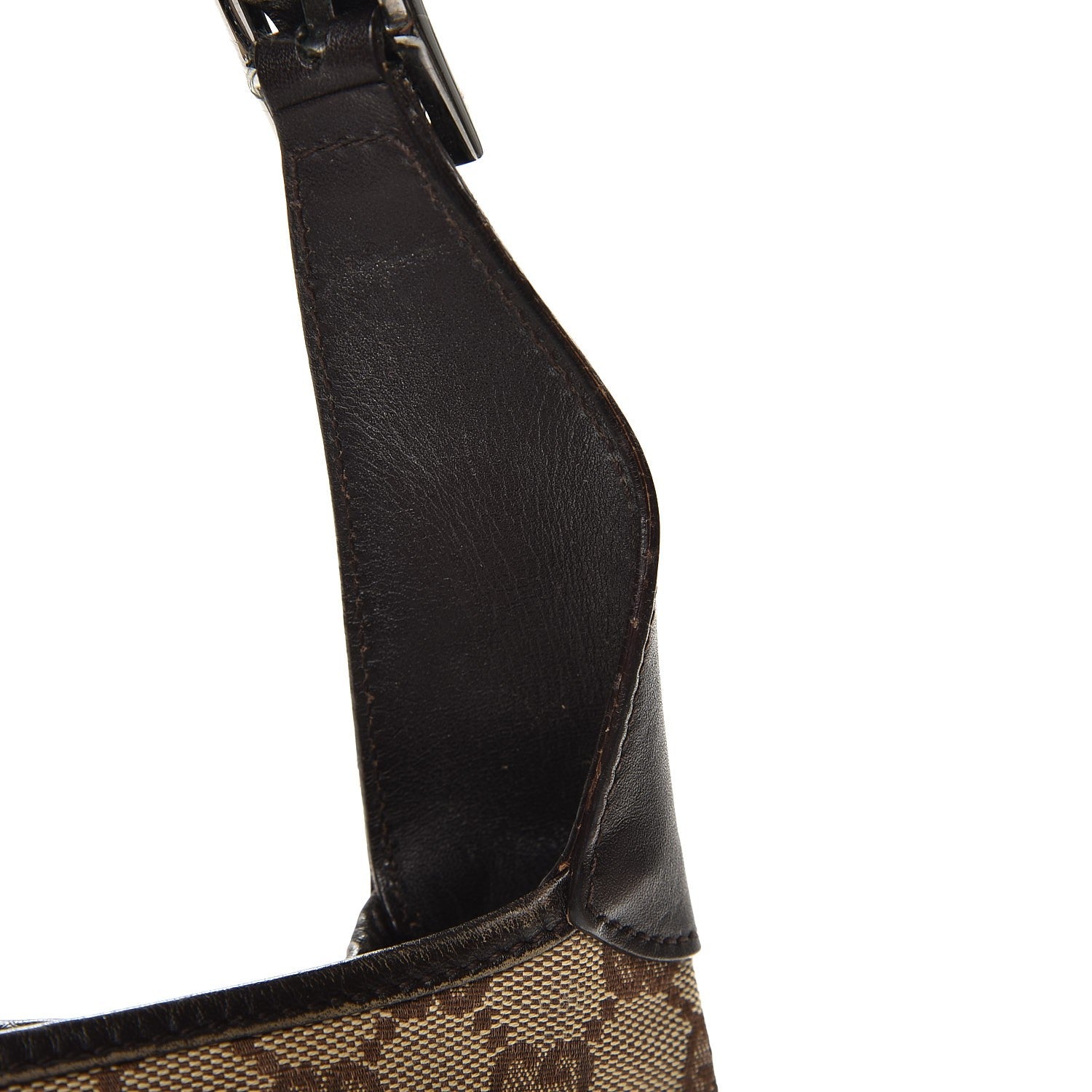 Gucci Monogram Web Small Jackie O Hobo Dark Brown 12 of 14