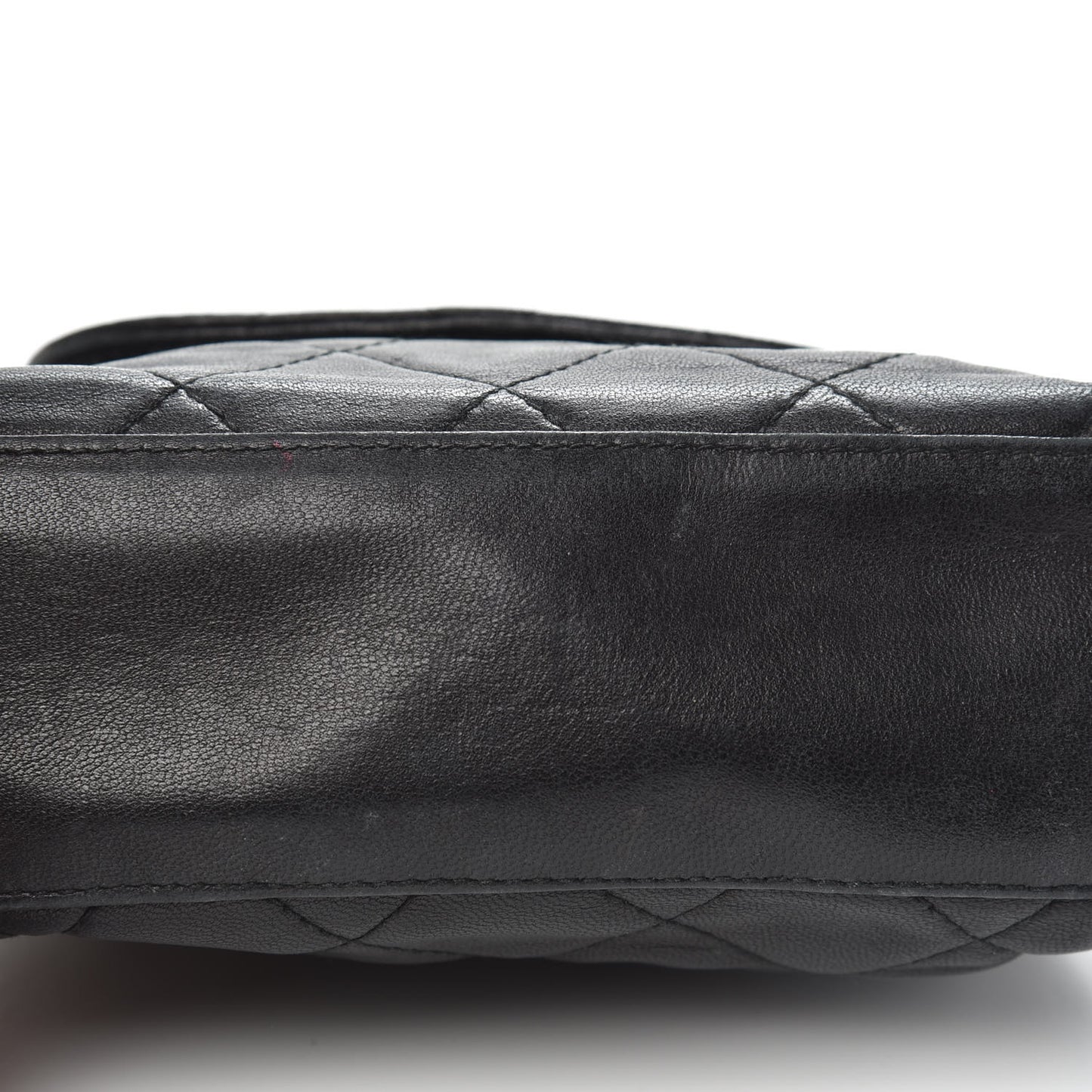 Lambskin Quilted 4 Chain Mini Flap Black