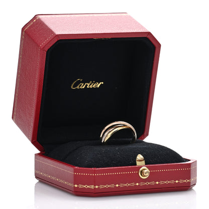 Cartier 18K Pink Yellow White Gold Small Trinity Ring 55 7.25 5 of 5