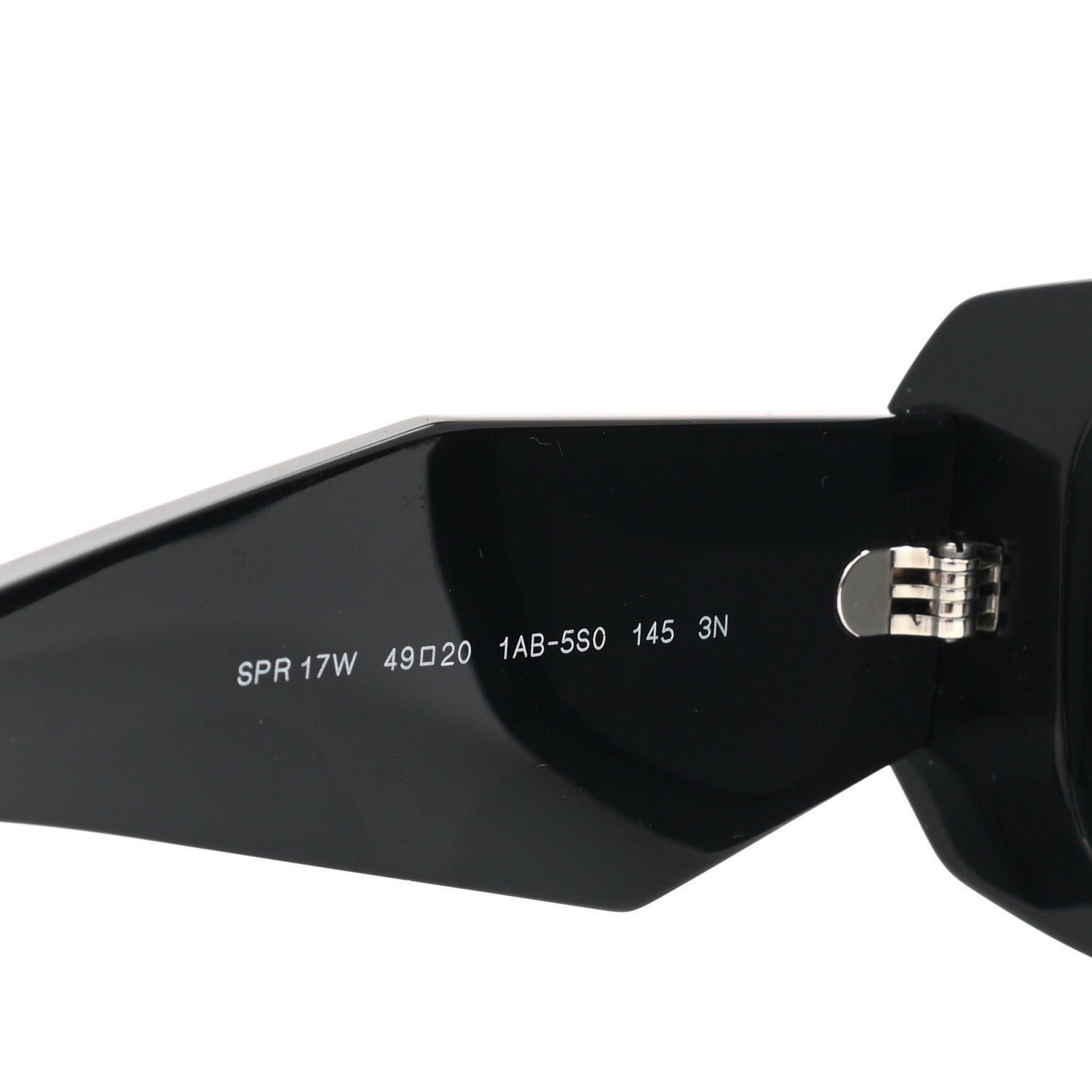 Prada Acetate Symbole Sunglasses SPR 17W Black 6 of 8