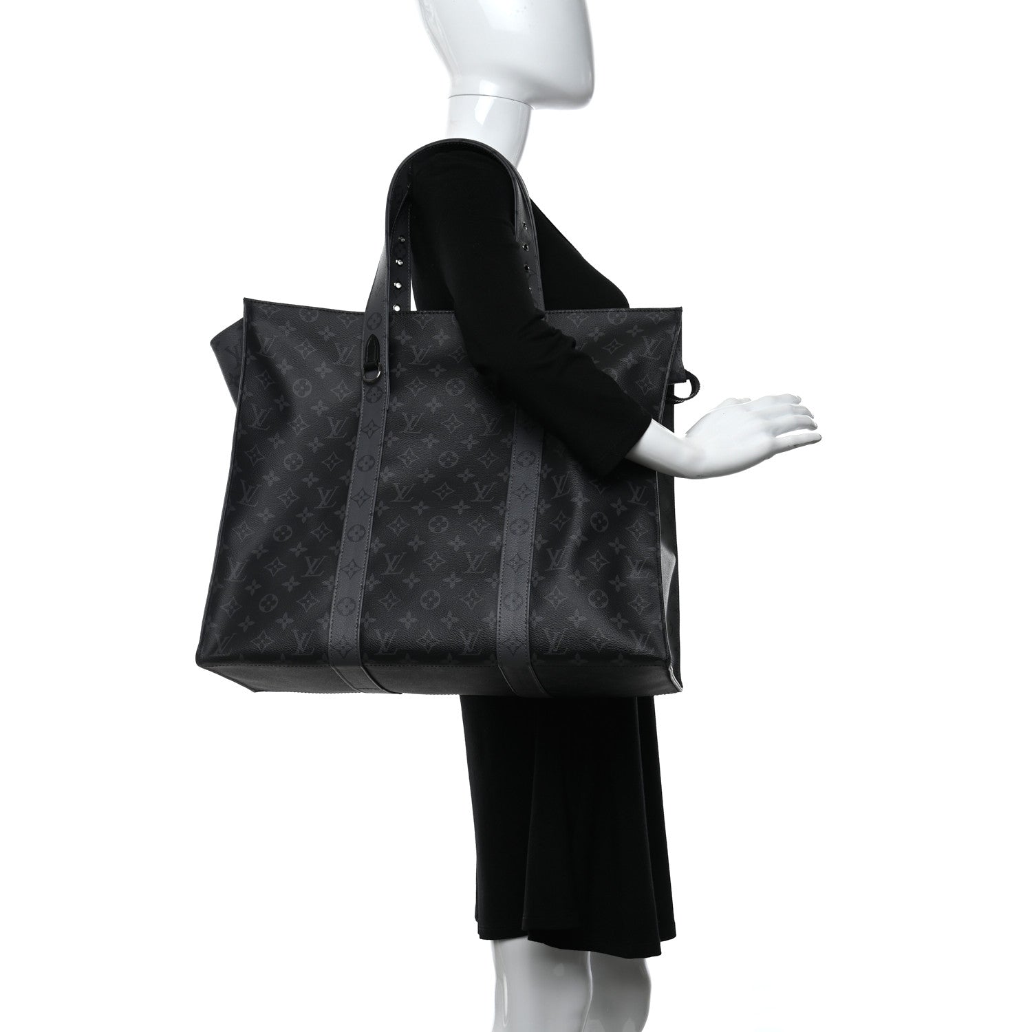 Louis Vuitton Monogram Eclipse Cabas Zippe GM Black 1 of 14