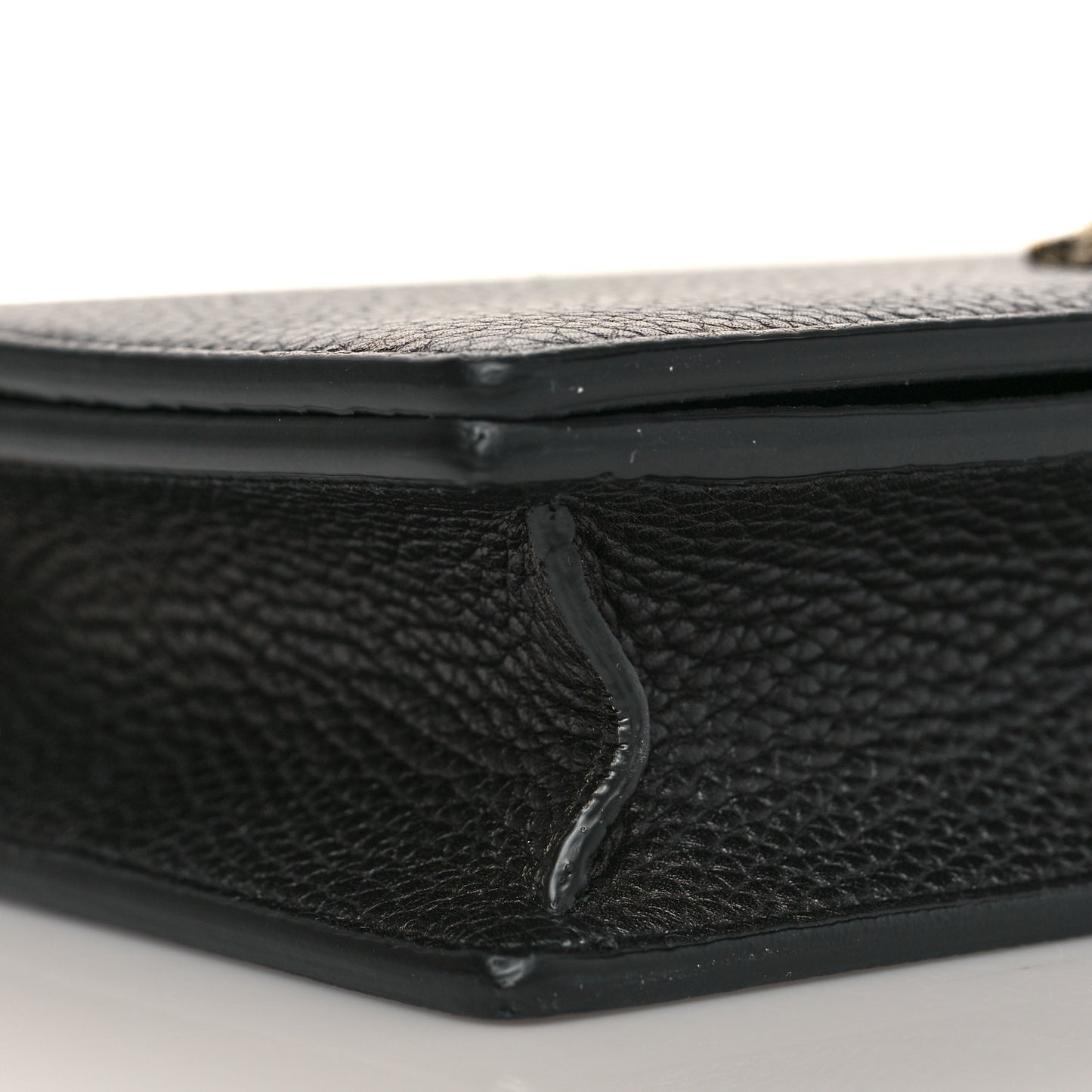 Grained Calfskin L'aveugle Par Amour Chain Wallet Black