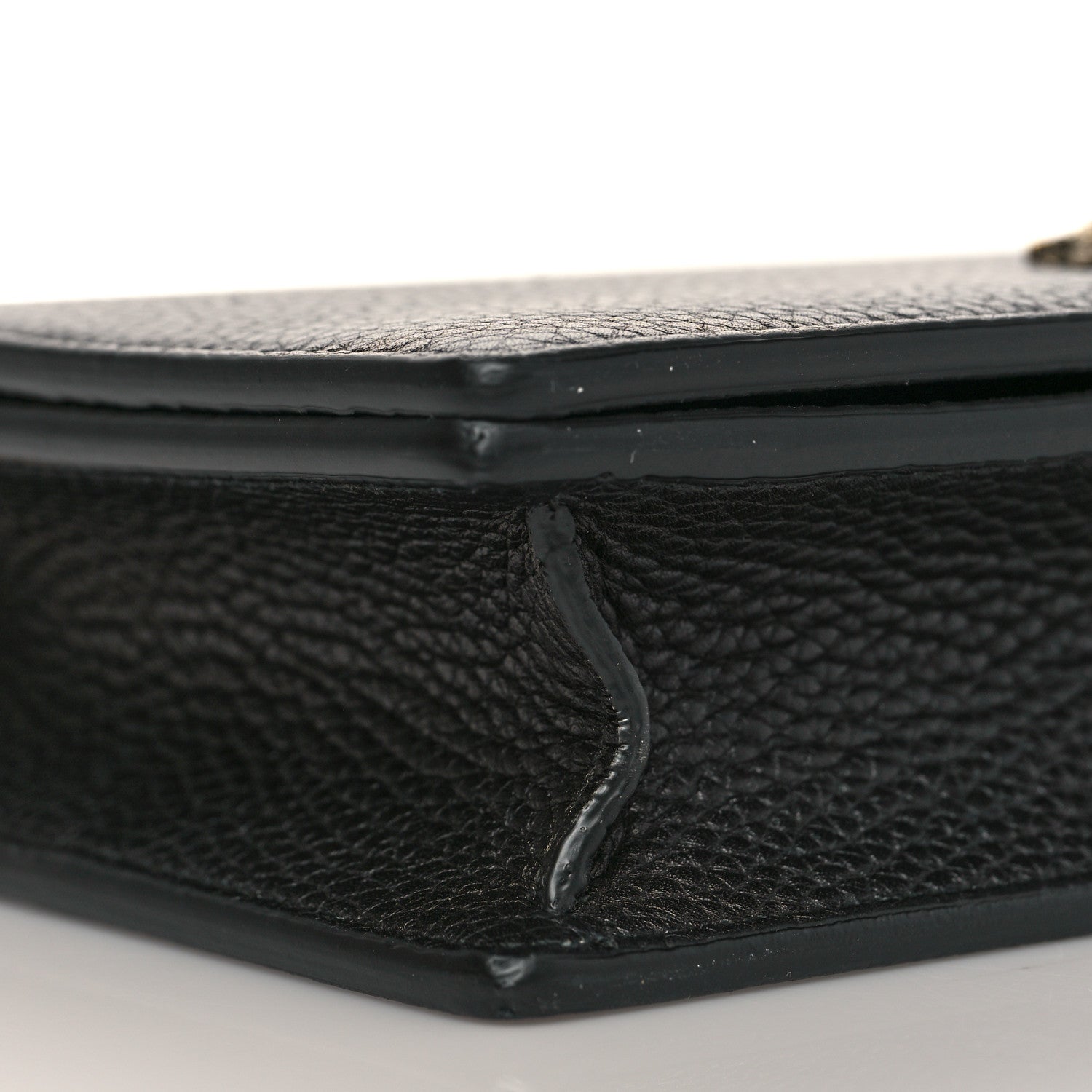 Gucci Grained Calfskin L'aveugle Par Amour Chain Wallet Black 8 of 10
