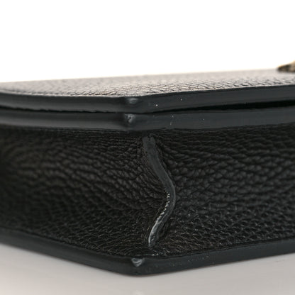 Gucci Grained Calfskin L'aveugle Par Amour Chain Wallet Black 8 of 10