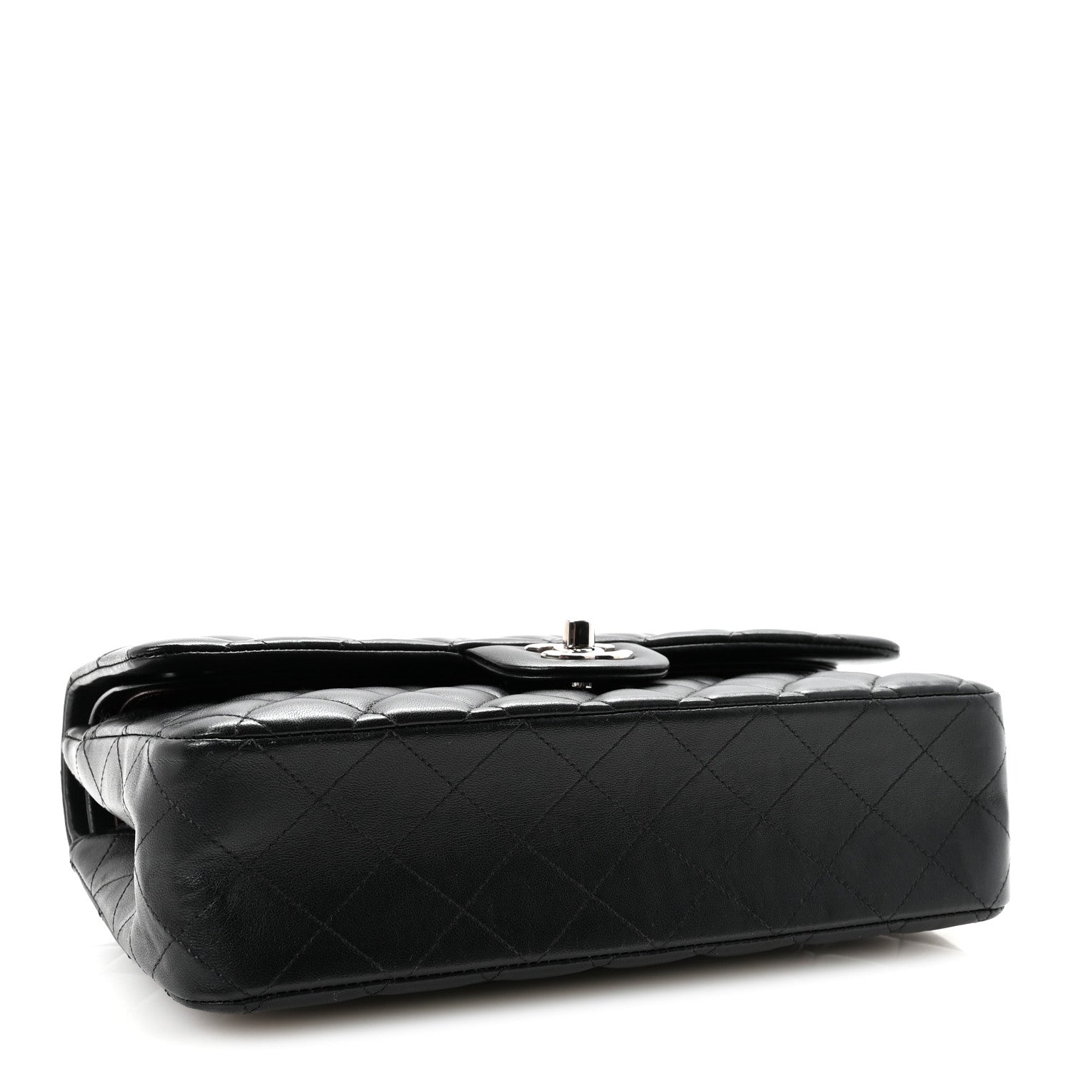 Chanel Lambskin Quilted Medium Double Flap Black 4 of 10
