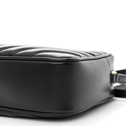 Saint Laurent Calfskin Matelasse Monogram Lou Camera Bag Black 10 of 11