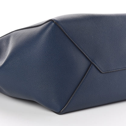 Celine Soft Grained Calfskin Small Belt Cabas Phantom Abyss Blue 8 of 9