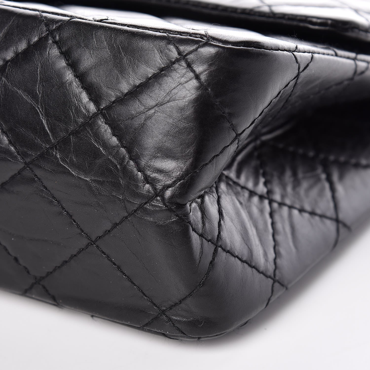 Chanel Aged Calfskin Quilted 2.55 Reissue 226 Flap Black 9 of 10